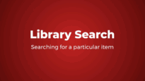 Library search: searching for a particular item